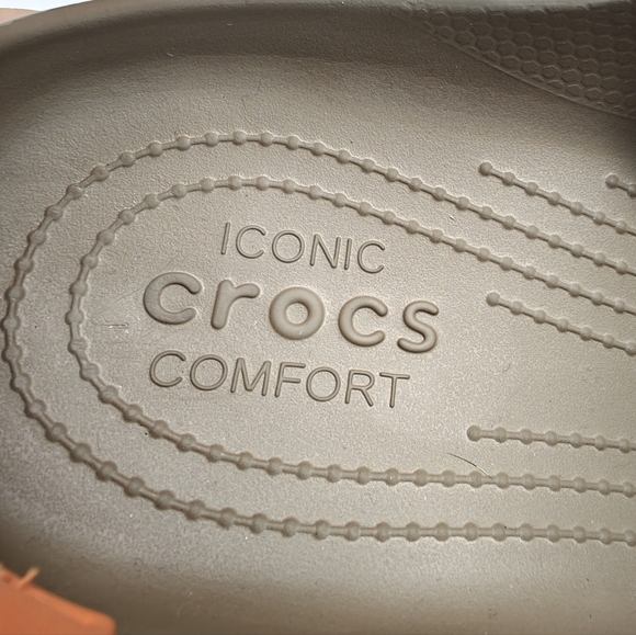 Crocs Hiker Xscape Khaki Leopard Sandal Clogs with zippered pouch size Men's 13 - Picture 7 of 11